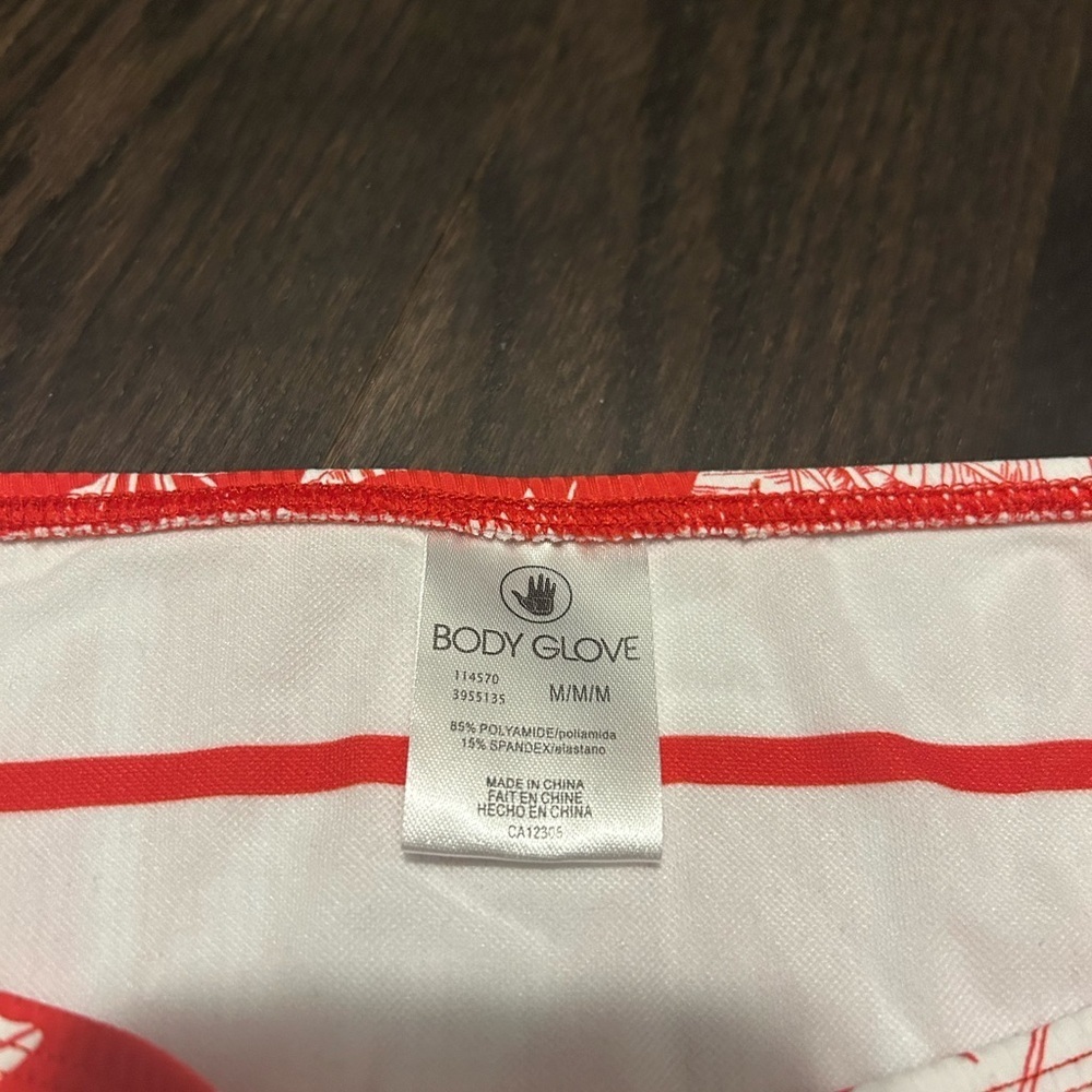 Body Glove Red and White Bikini Bottom - Picture 3 of 4